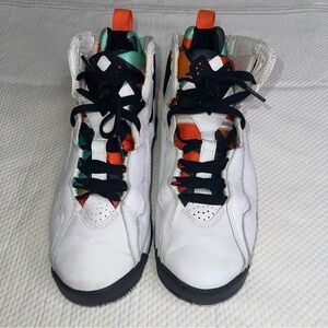 AIR JORDAN TRUE FLIGHT GS GIRLS WHITE BRIGHT CORAL BLACK 342774-181 SZ 7Y 2009